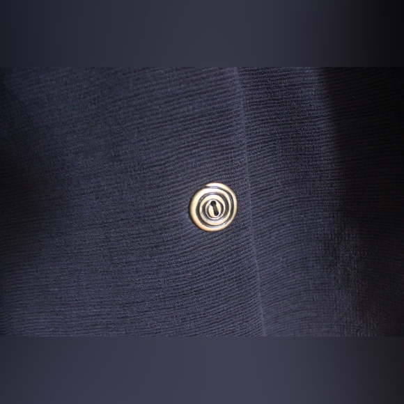 90’s Vintage Dark Blue Wool Jacket, Vivian Shyu, Winter Fashion Coat - Picture 9 of 9